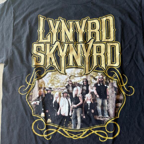 VINTAGE Y2K 2015 LYNYRD SKYNRD 2015 TOUR T-SHIRT MUSIC BAND GRAPHIC MENS MEDIUM - Picture 2 of 6